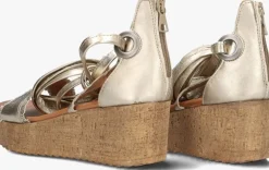 gouden ayana sandalen met hak 722007