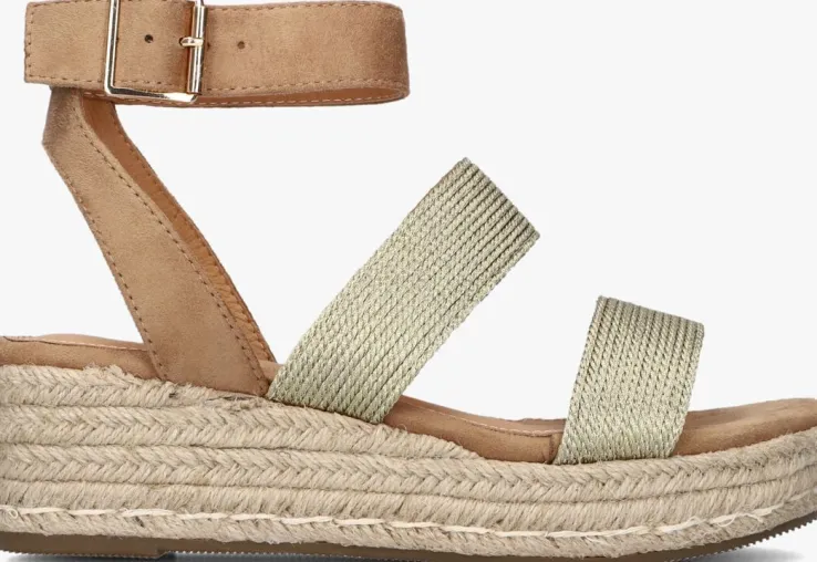 gouden ayana sandalen met hak 0047-17k