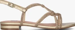 gouden bibi lou platte sandalen 859z00hg