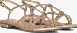 gouden bibi lou platte sandalen 859z00hg