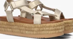 gouden blasz platte sandalen cls14351