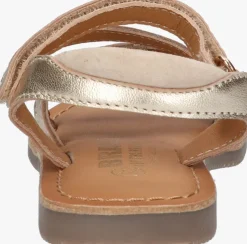gouden braqeez platte sandalen cassy call