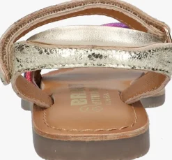 gouden braqeez platte sandalen cally call