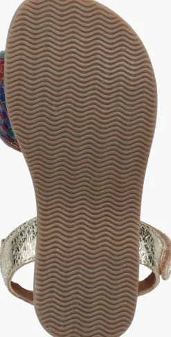 gouden braqeez platte sandalen cally call