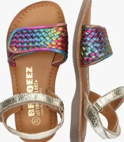 gouden braqeez platte sandalen cally call