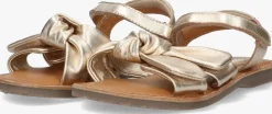 gouden braqeez platte sandalen sam sun