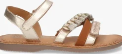 gouden braqeez platte sandalen sophie sun