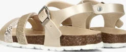 gouden braqeez sandalen saar spain