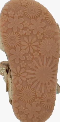 gouden bunniesjr platte sandalen bimi beach