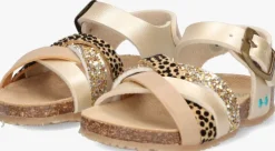 gouden bunniesjr platte sandalen becky beach