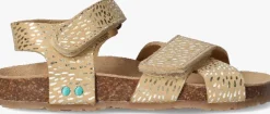 gouden bunniesjr platte sandalen bibi beach