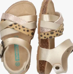 gouden bunniesjr platte sandalen becky beach