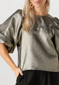 gouden by-bar blouses zita gold blouse