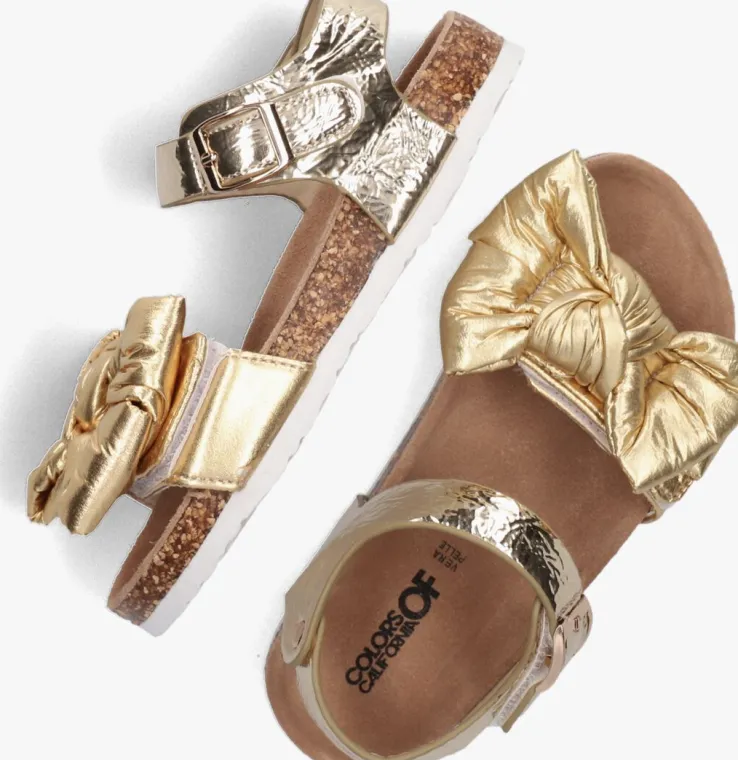 gouden colors of california sandalen new bio sandal bow