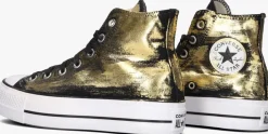 gouden converse hoge sneakers chuck taylor all star lift
