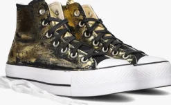 gouden converse hoge sneakers chuck taylor all star lift