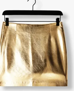 gouden edited minirok marjane skirt