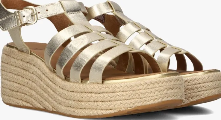 gouden fitflop sandalen met hak jf5