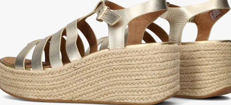 gouden fitflop sandalen met hak jf5