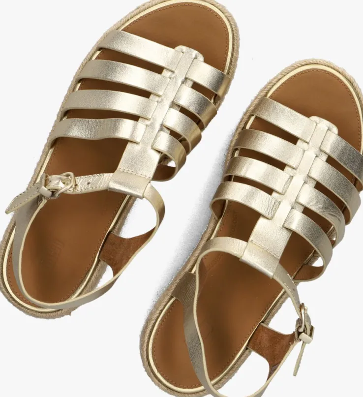 gouden fitflop sandalen met hak jf5