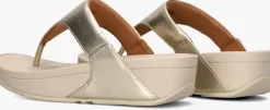 gouden fitflop slippers lulu leather toe-post