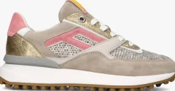 gouden floris van bommel lage sneakers sfw-10128