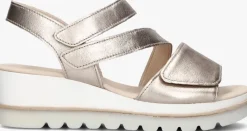 gouden gabor sandalen 640.1