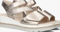 gouden gabor sandalen 640.1