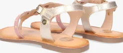 gouden gioseppo platte sandalen vire