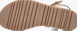 gouden gioseppo platte sandalen buchanan