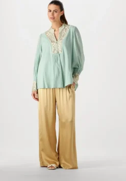 gouden greek archaic kori wijde broek 110092