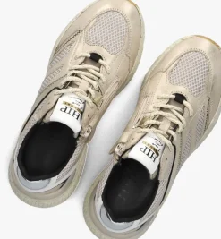gouden hip lage sneakers h1255