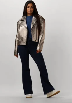 gouden ibana leren jas jioya