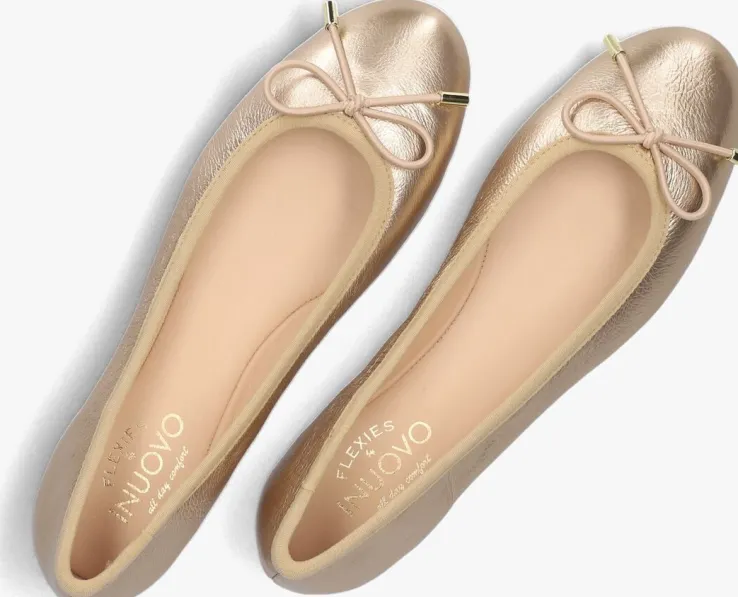 gouden inuovo ballerina's b16003