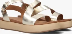 gouden inuovo platte sandalen a96001 s