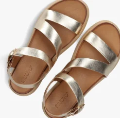 gouden inuovo platte sandalen a96001 s