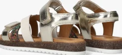 gouden jochie & freaks platte sandalen christel