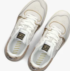 gouden kaotiko lage sneakers boston piping metal