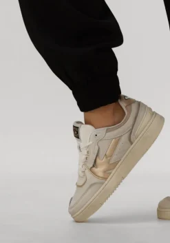 gouden kaotiko lage sneakers boston piping metal