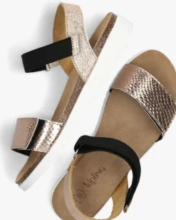 gouden kipling sandalen nathalie