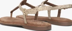 gouden lazamani platte sandalen 75.615