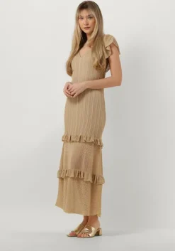 gouden liu jo maxi jurk romantic party lux dress