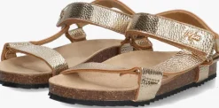 gouden mexx platte sandalen anke anna