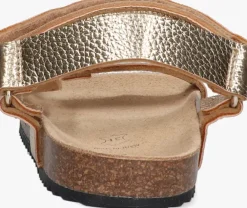 gouden mexx platte sandalen anke anna