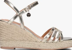 gouden mexx sandalen met hak noemi pakina