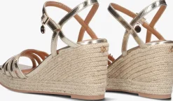 gouden mexx sandalen met hak noemi pakina
