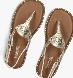 gouden michael kors kids platte sandalen jagger riley