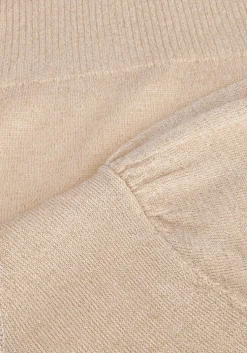 gouden minus t-shirt liva puff sleeve metallic knit pullover
