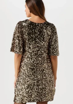 gouden moves mini jurk manalina