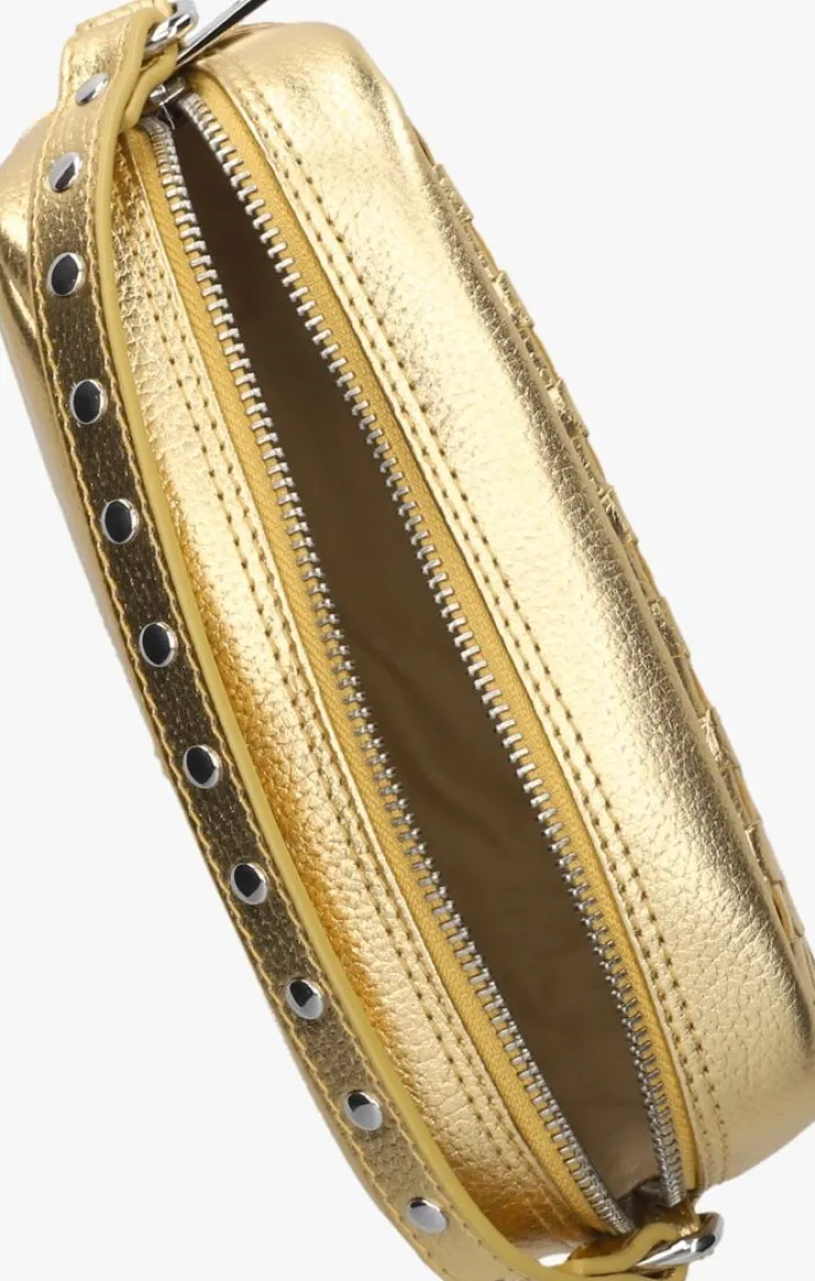 gouden núnoo schoudertas lyra metallic